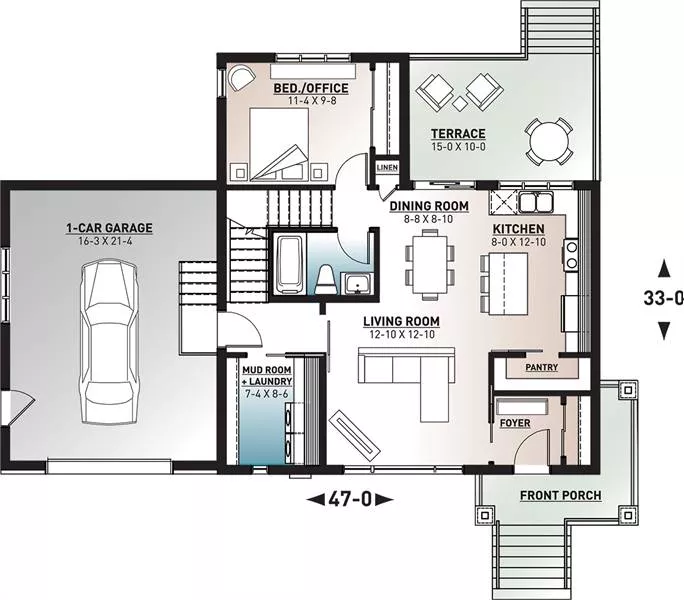 Modern Style House Plan 7561 Joshua 2