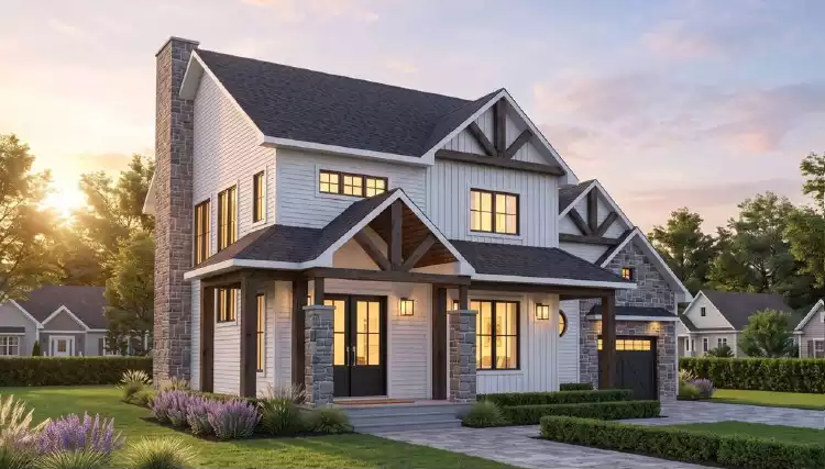 image of large country house plan 8661