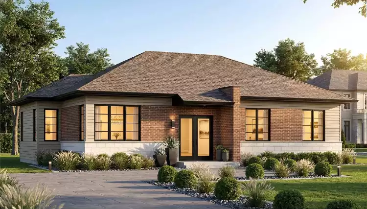 image of bi-level house plan 9534