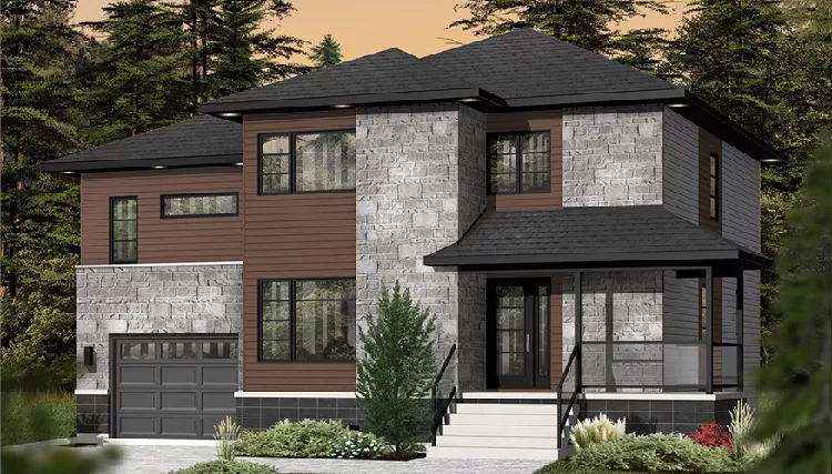 image of modern house plan 9538