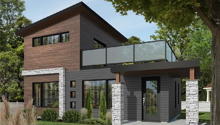 image of contemporary house plan 9690