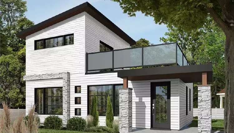 image of contemporary house plan 9690