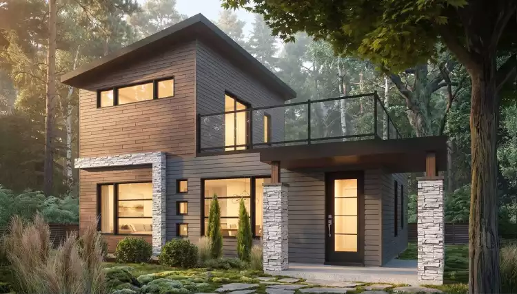 image of 2 bedroom house plan 9690