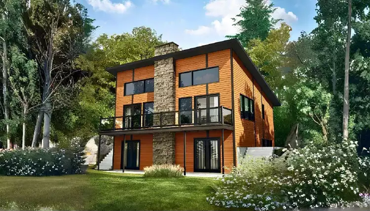 image of 2 story contemporary house plan 9710