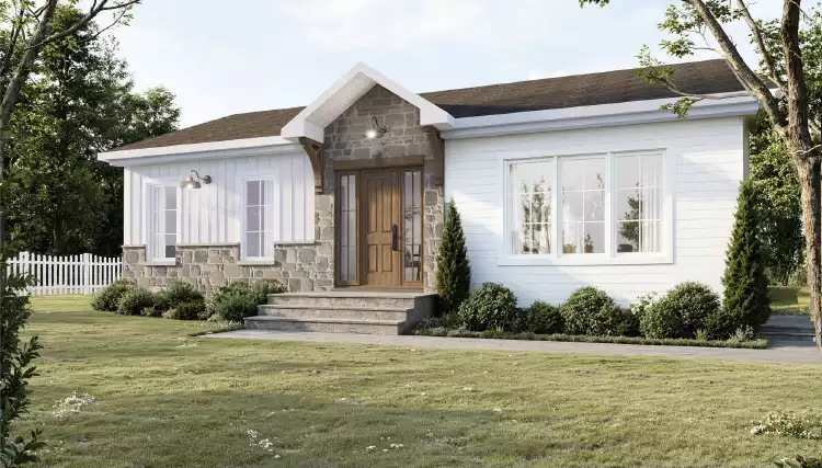 image of affordable ranch house plan 9788