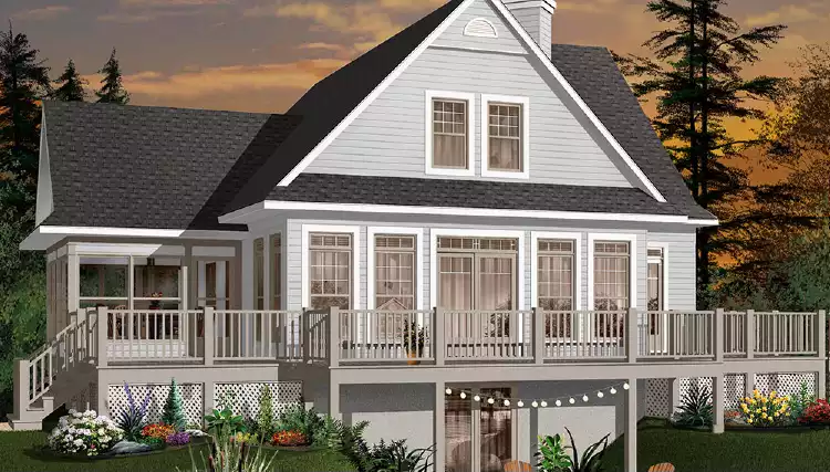 image of 1.5 story house plan 1150