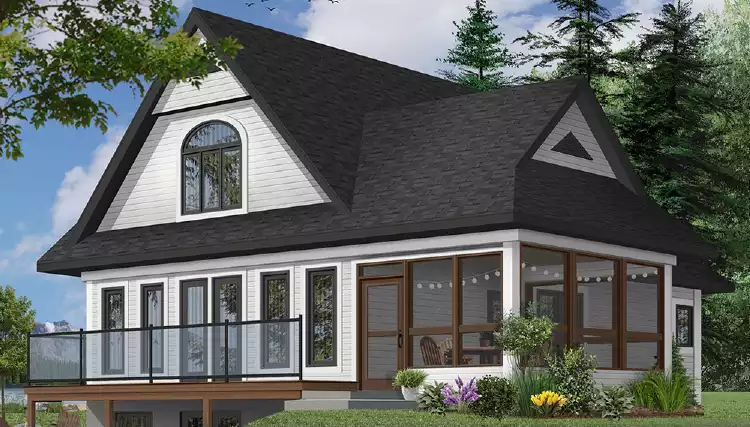 image of beach house plan 1166