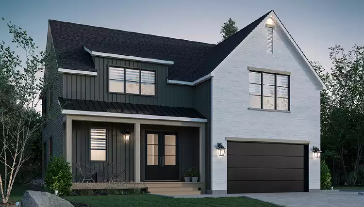 image of transitional house plan 6612