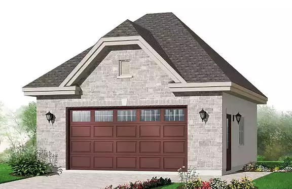 image of garage house plan 4679