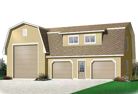 image of garage house plan 4782