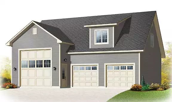 image of garage house plan 4681