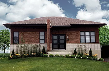 image of small modern house plan 9700