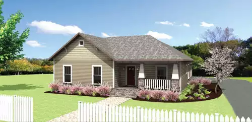 image of small bungalow house plan 1684