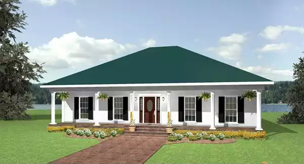 image of affordable country house plan 5670