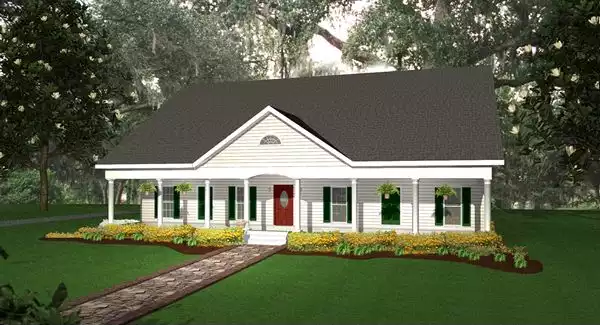 image of single story country house plan 5706