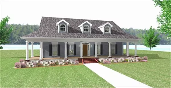 image of affordable country house plan 8695