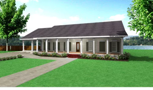 image of ranch house plan 8227
