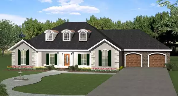 image of french country house plan 5679