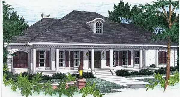image of southern house plan 5676