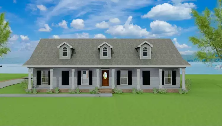 image of southern house plan 6432