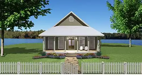 image of lake house plan 7650