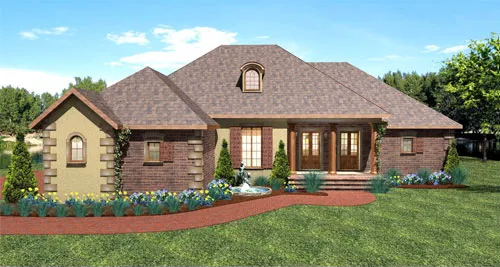 image of southern house plan 7896