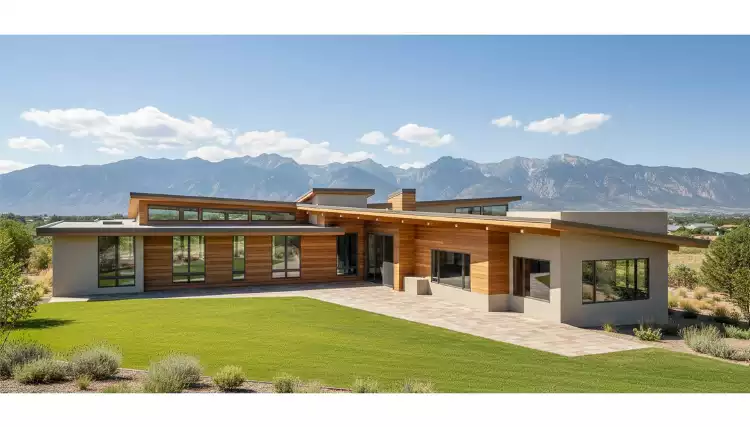 image of modern house plan 7449