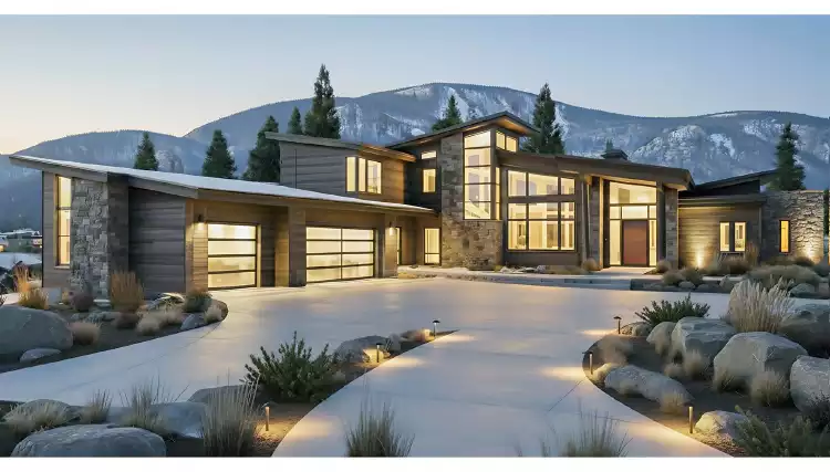 image of 4001 - 4500 square feet house plan 8598