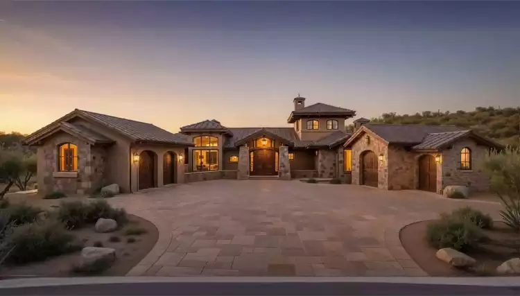 image of courtyard house plan 9083