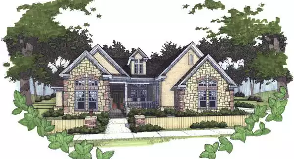image of single story contemporary house plan 5786
