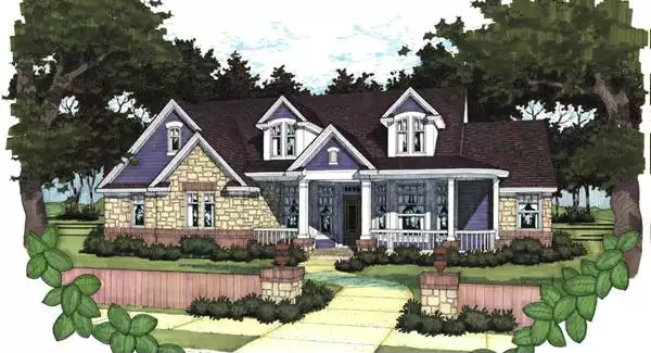 image of 1.5 story house plan 5802