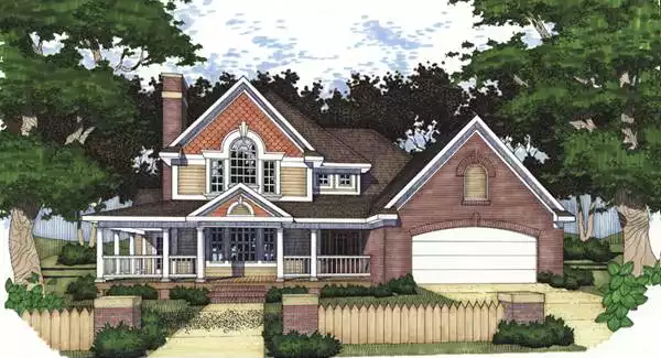 image of 2 story country house plan 5781