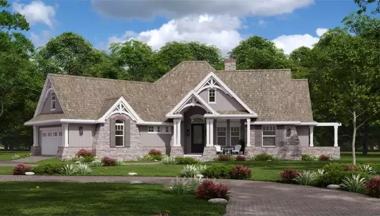 image of empty nester house plan 1074