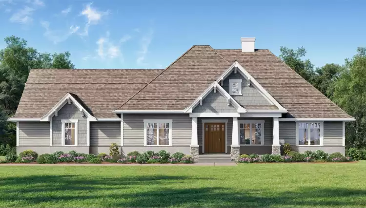 image of 1.5 story house plan 12216