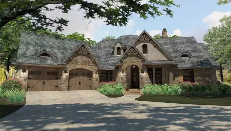 image of french country house plan 2047