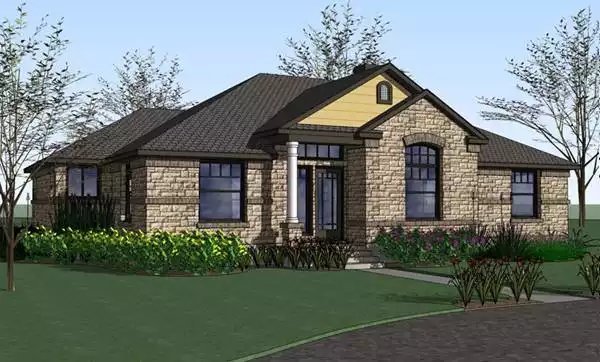 image of single story country house plan 6765