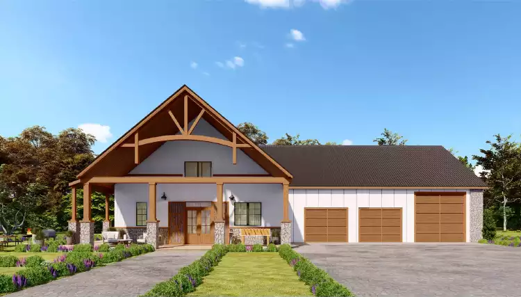 image of barndominium house plan 10367