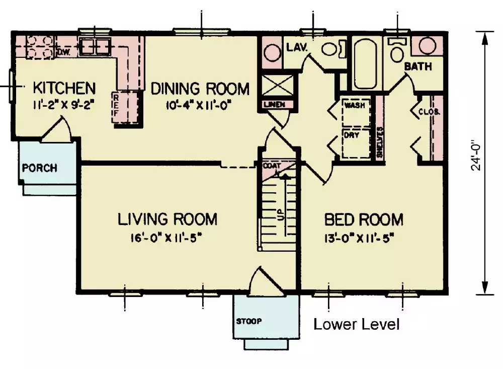 Cape Cod Floor Plan Sample