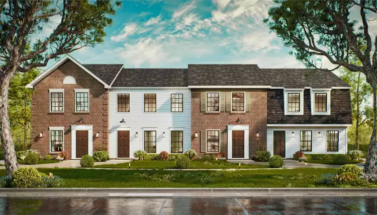 image of coastal colonial house plan 10918