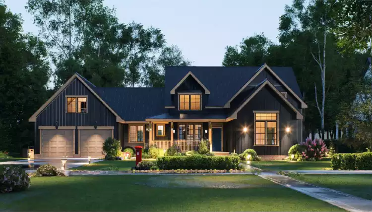 image of affordable modern farmhouse plan 11220