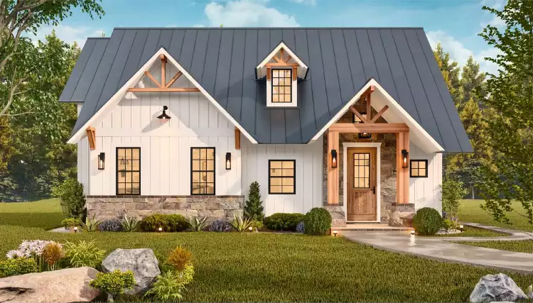 image of 2 story traditional house plan 11427