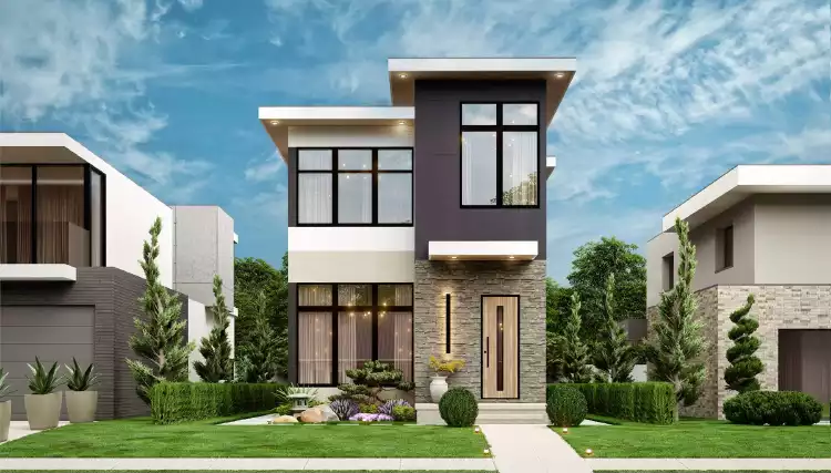 image of small modern house plan 11761