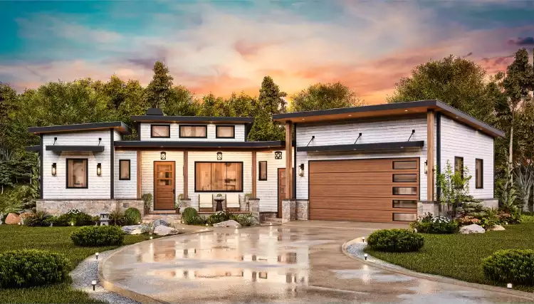 image of modern house plan 12527