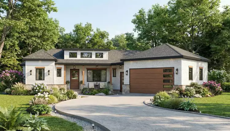image of small ranch house plans with garage space plan 12625