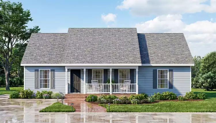 image of side entry garage house plan 12719
