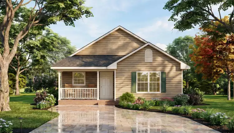 image of 2 bedroom house plan 12903