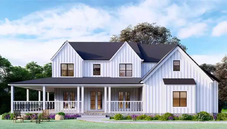 image of modern farmhouse plan 6508