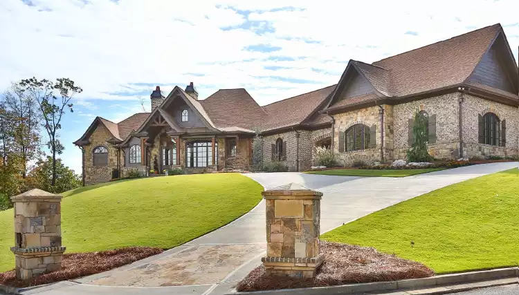 image of 2 story craftsman house plan 9998
