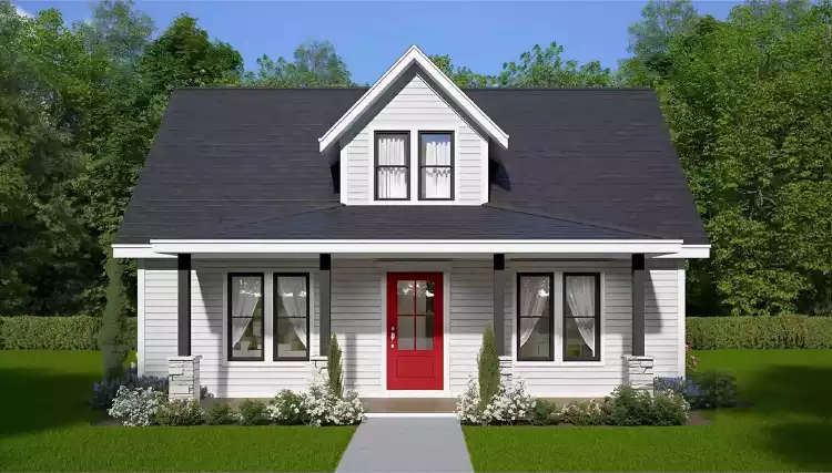 image of single story ranch house plan 11117