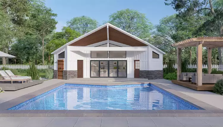 image of pool house plan 11751